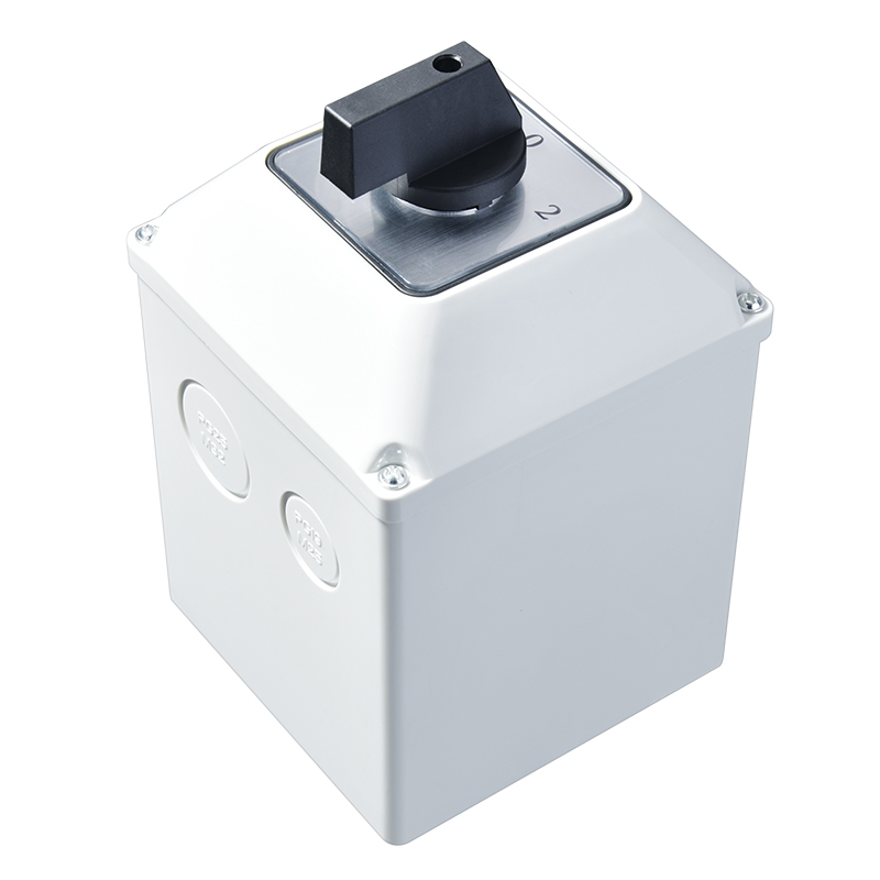ロータリースイッチ付きのLW26防水ボックス